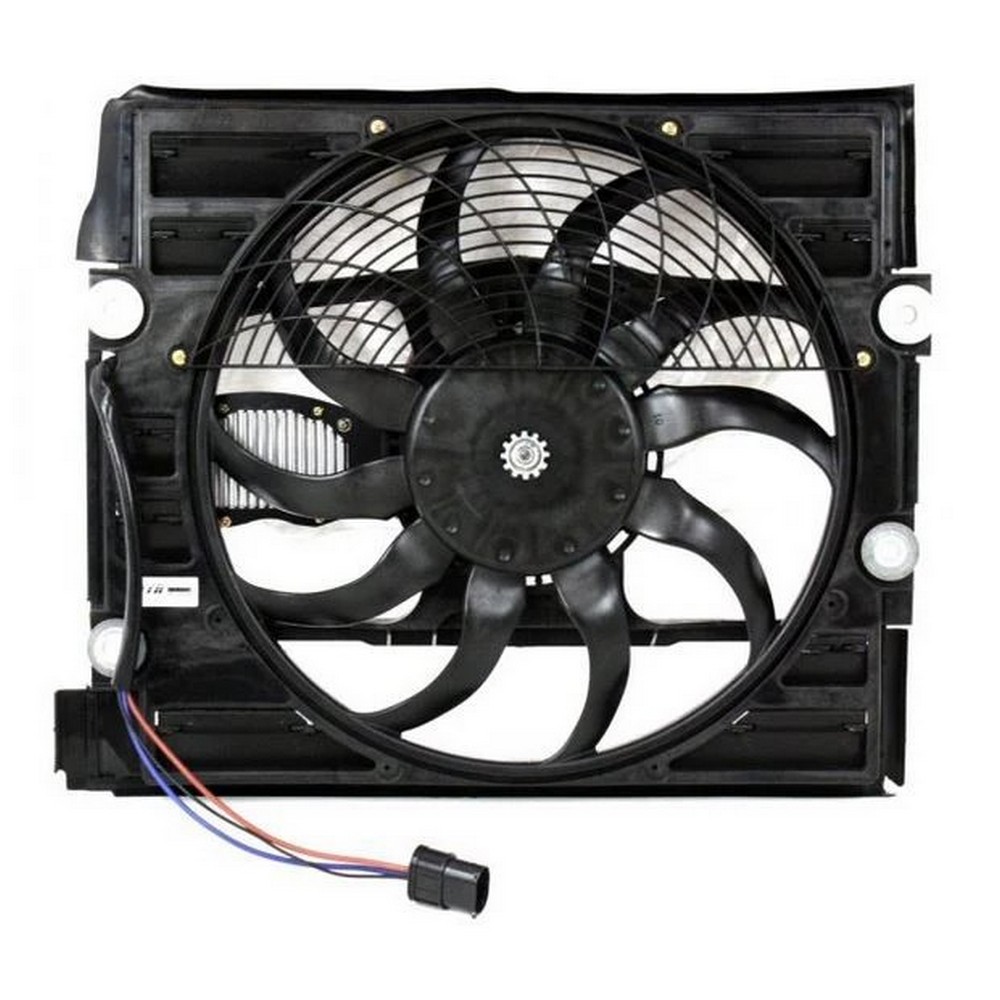 A/C Condenser Fan Assembly Motor/Blade/Shroud Assy for Honda Fit 2009–2014