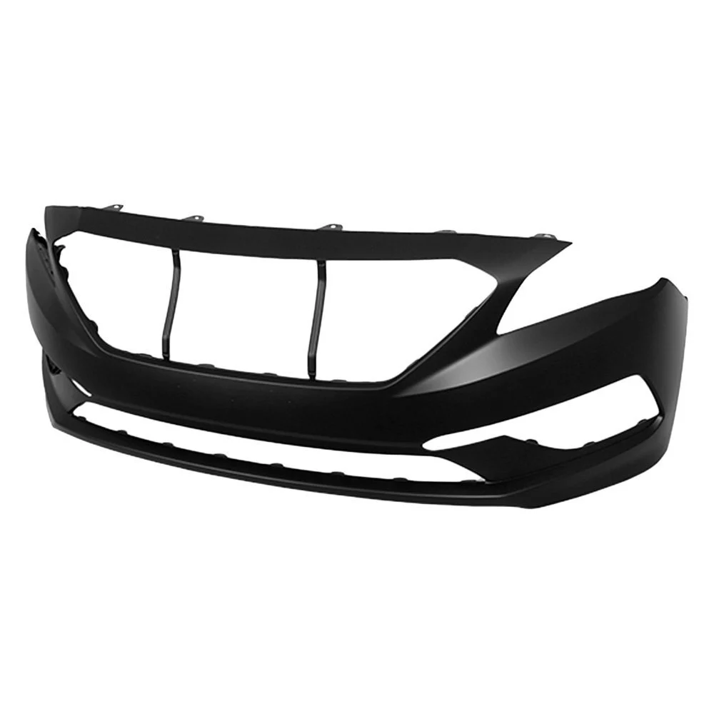 Bumper Cover Front Standard Type w/o Park Assist Primed for Hyundai Sonata GL Limited SE GLS Sport Sport Tech Premium 2015–2017