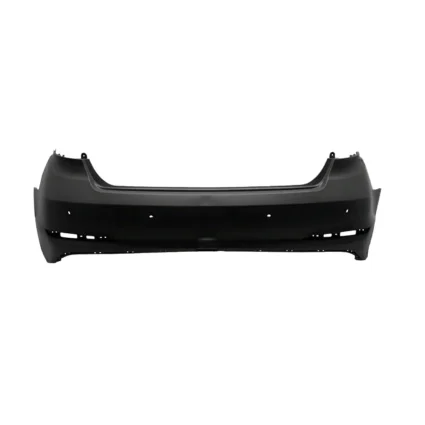 Bumper Cover Rear w/Rear Object Sensors Primed CAPA for Hyundai Sonata GL Limited SE GLS Sport Premium Eco Sport 2.0T Ultimate 2.0T Limited 2.0T Sport Tech 2015–2017