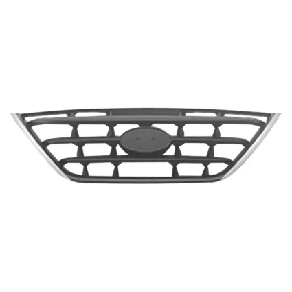 Grille Assembly w/o Fog Lamps Black/Chrome for Hyundai Elantra GLS 2004–2006