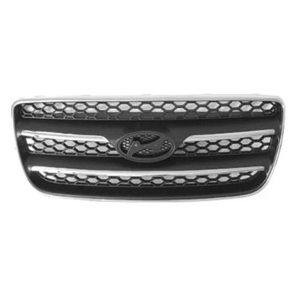 Grille Assembly Chrome Outer Ring Chrome Baffles for Hyundai Santa Fe Limited 2007–2009