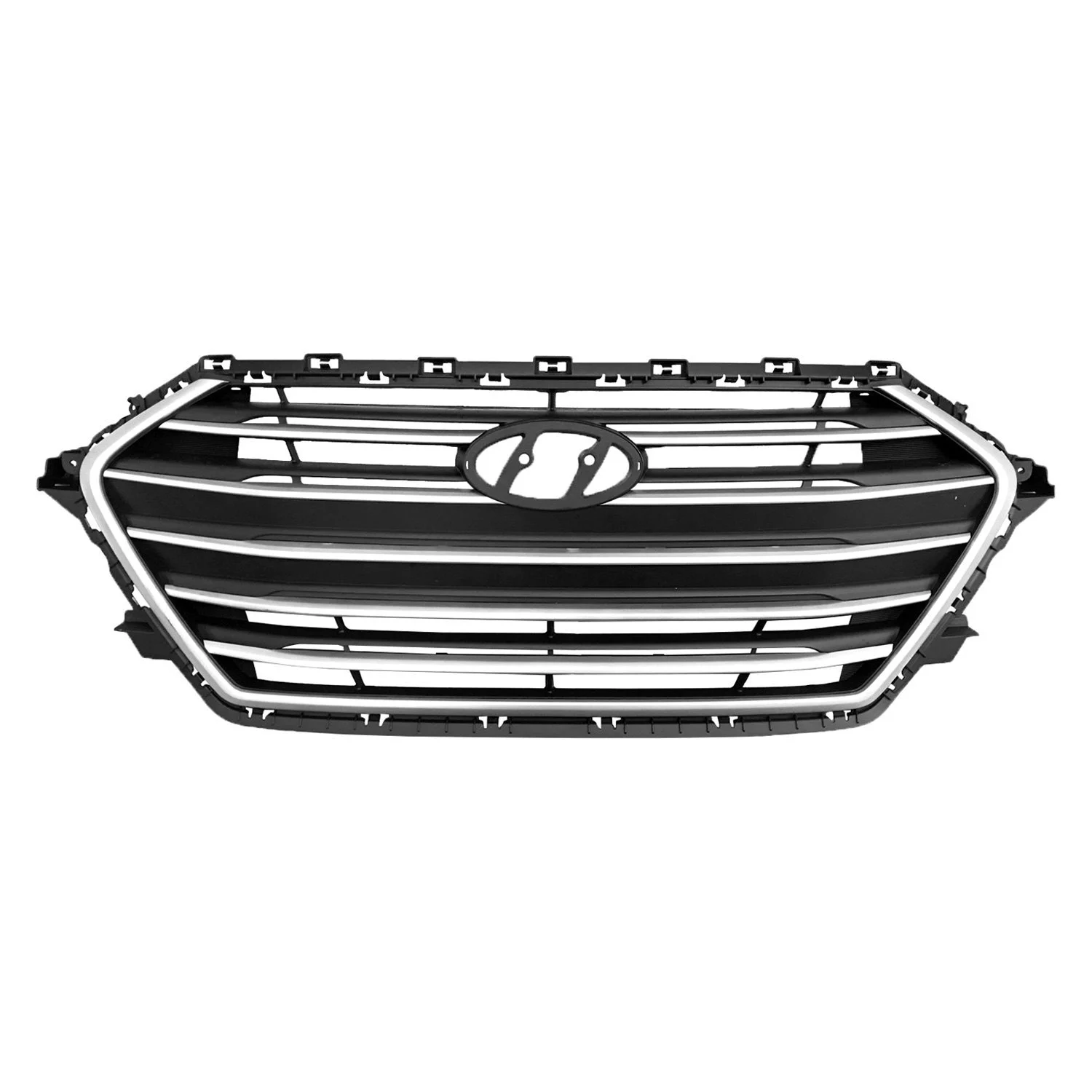 Grille Assembly Silver USA Built for Hyundai Elantra Sedan 2017–2018