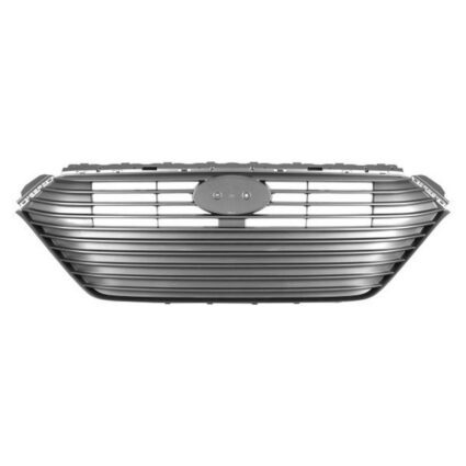 Grille Assembly w/o Intelligent Cruise Control Silver/Gray for Hyundai Ioniq 2017–2019