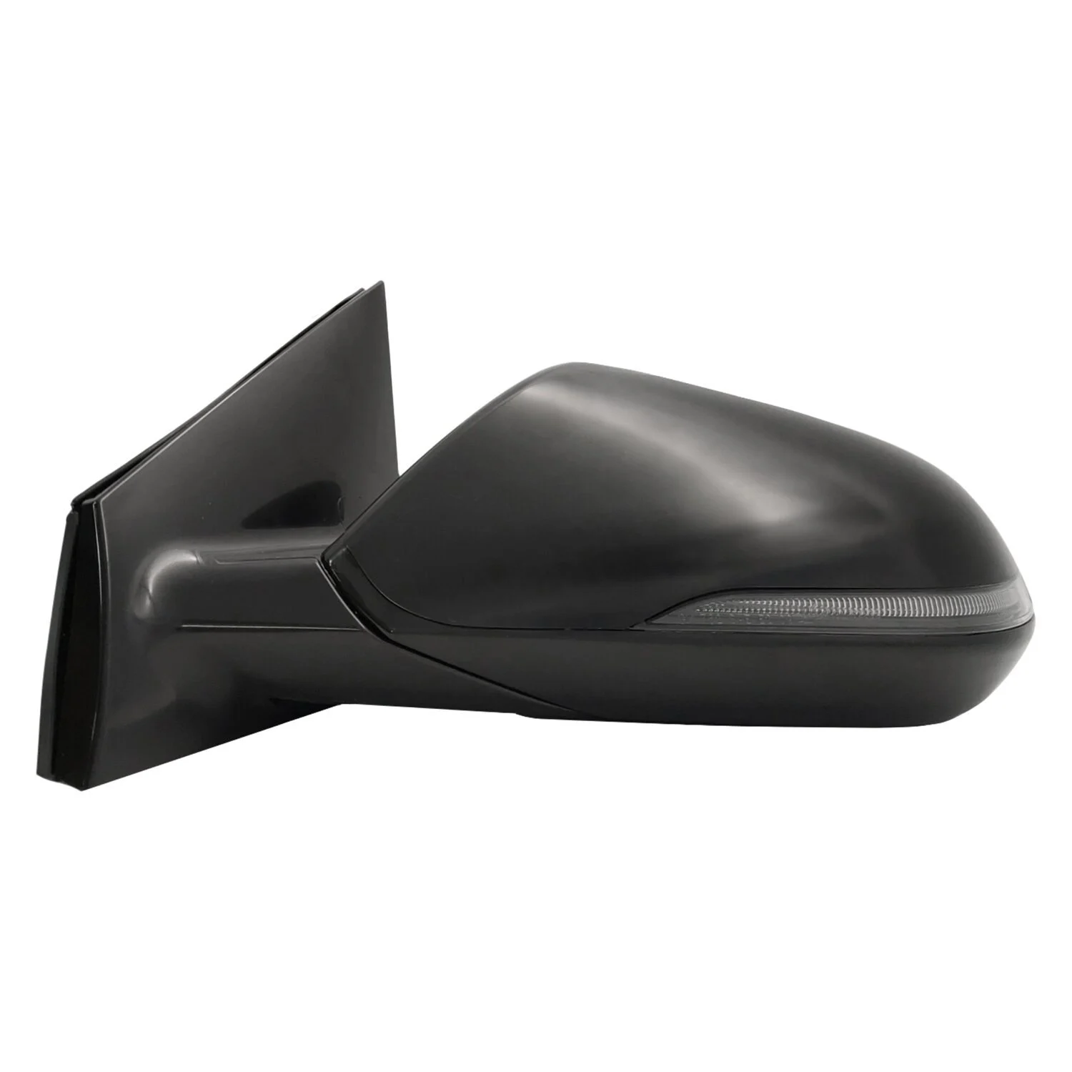 Door Mirror Assembly Left Heated w/Blind Spot Detection w/o Memory w/Signal Lamp Gloss Black for Hyundai Sonata 2018–2019