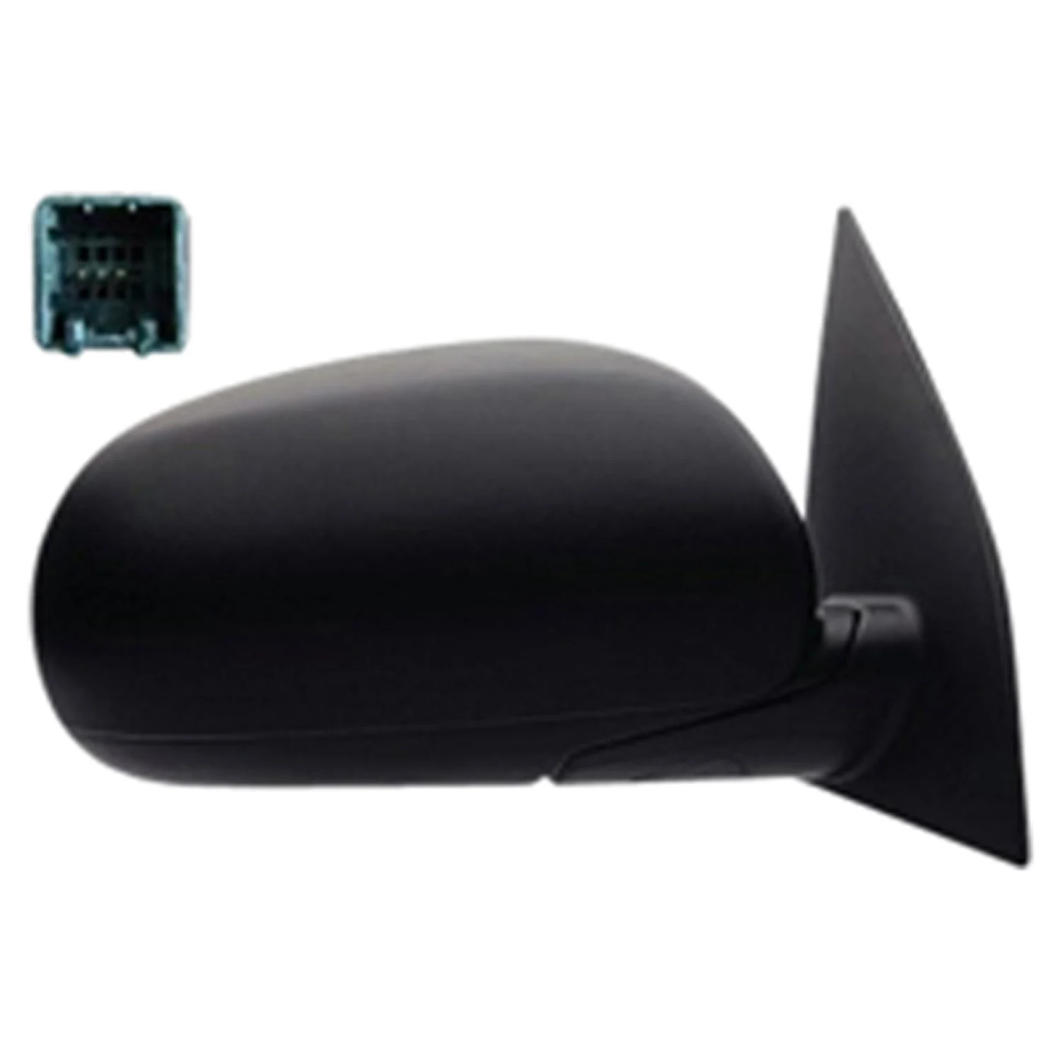 Door Mirror Assembly Right Power Textured Black for Hyundai Accent Hatchback 2010–2011