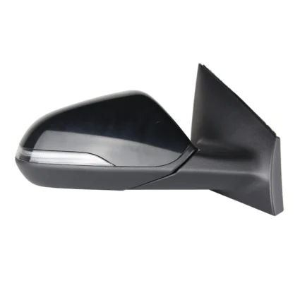 Door Mirror Assembly Right Heated w/Blind Spot Detection w/o Memory w/Signal Lamp Matte Black for Hyundai Sonata 2018–2019