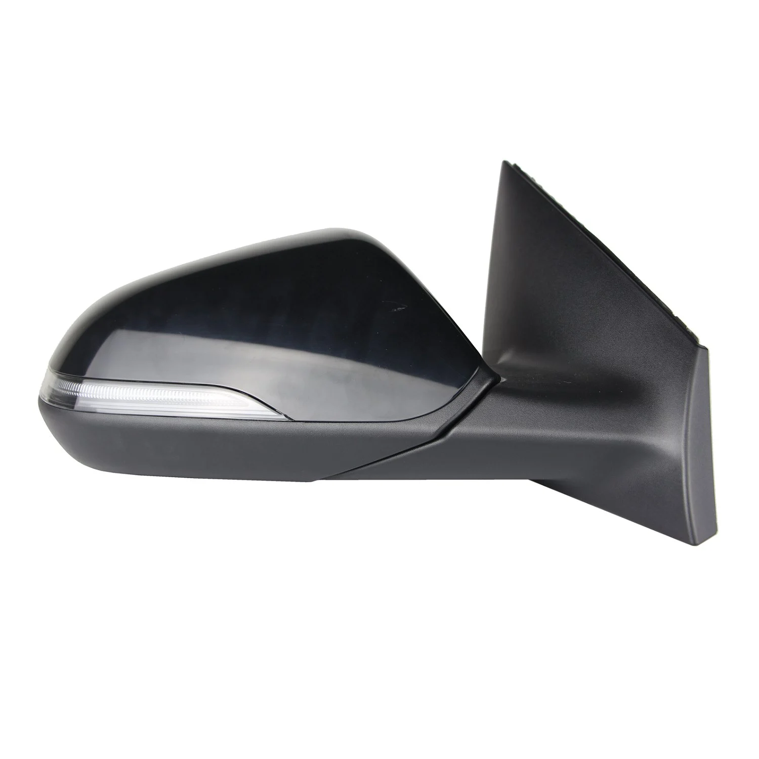 Door Mirror Assembly Right Heated w/Blind Spot Detection w/o Memory w/Signal Lamp Matte Black for Hyundai Sonata 2018–2019