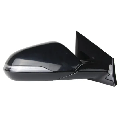 Door Mirror Assembly Right Heated w/Blind Spot Detection w/Memory w/Signal Lamp Gloss Black for Hyundai Sonata 2018–2019