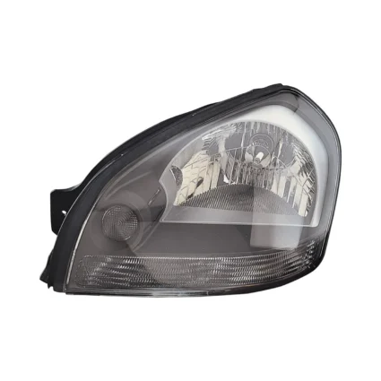 Headlight Assembly Composite Left Clear Reflector Gray Bezel for Hyundai Tucson 2005–2009