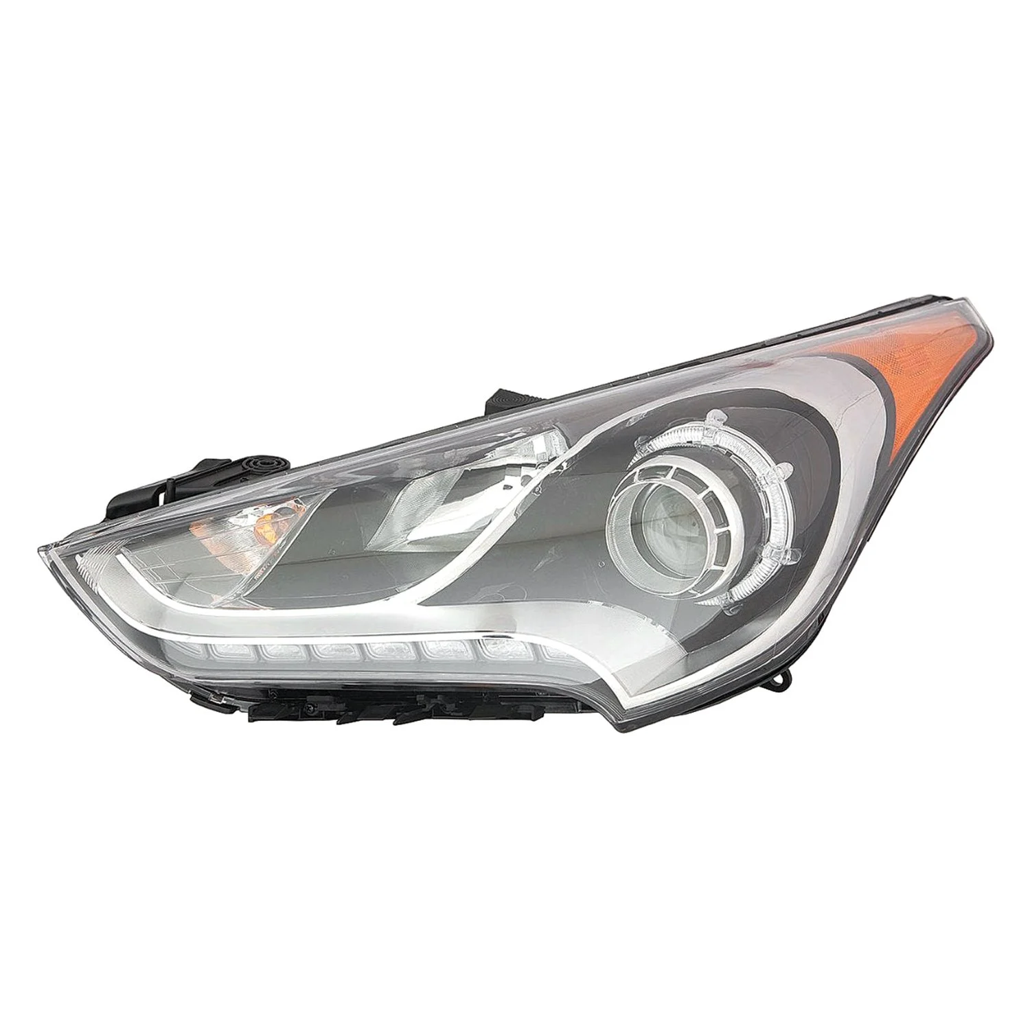 Headlight Assembly Composite Left Type 2 Projector Type CAPA for Hyundai Veloster 2012–2017