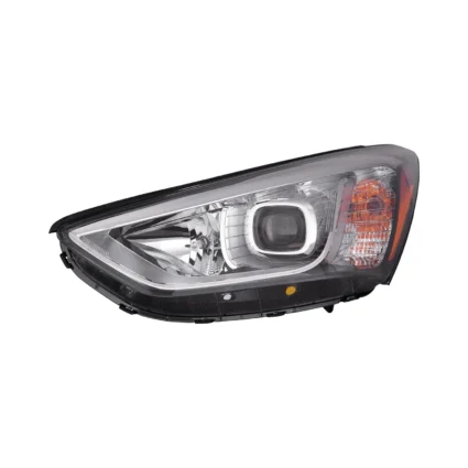 Headlight Assembly Composite Left 7 Seat Halogen CAPA for Hyundai Santa Fe Limited GLS 2013–2016