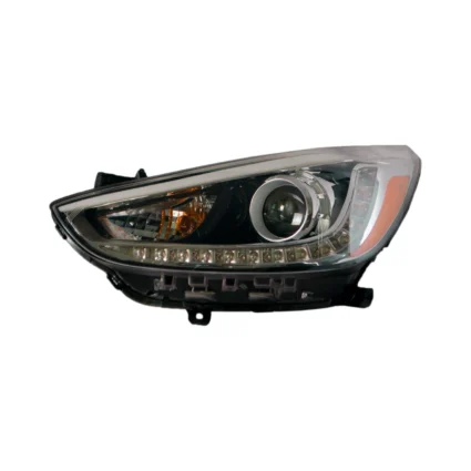Headlight Assembly Composite Left LED Projector Type CAPA for Hyundai Accent 2012–2017