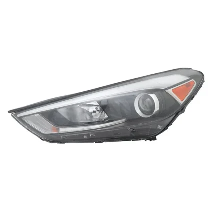 Headlight Assembly Composite Left Halogen w/LED Position Lamp CAPA for Hyundai Tucson 2016–2018
