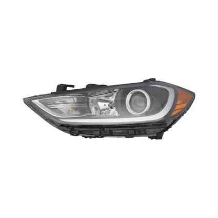 Headlight Assembly Composite Left Halogen w/o DRL Korea Built for Hyundai Elantra 2017–2018
