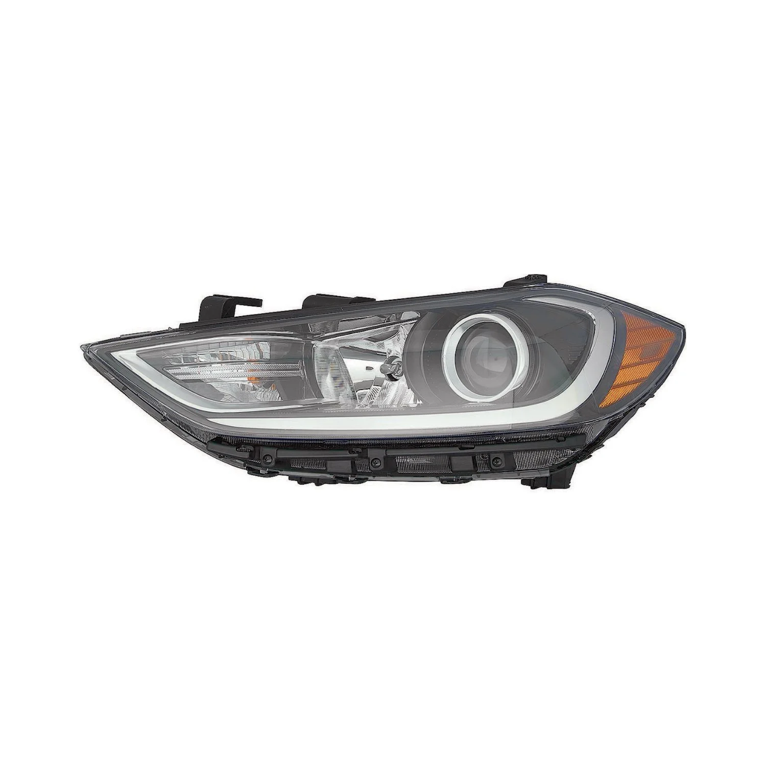 Headlight Assembly Composite Left Halogen w/DRL Korea Built for Hyundai Elantra 2017–2018