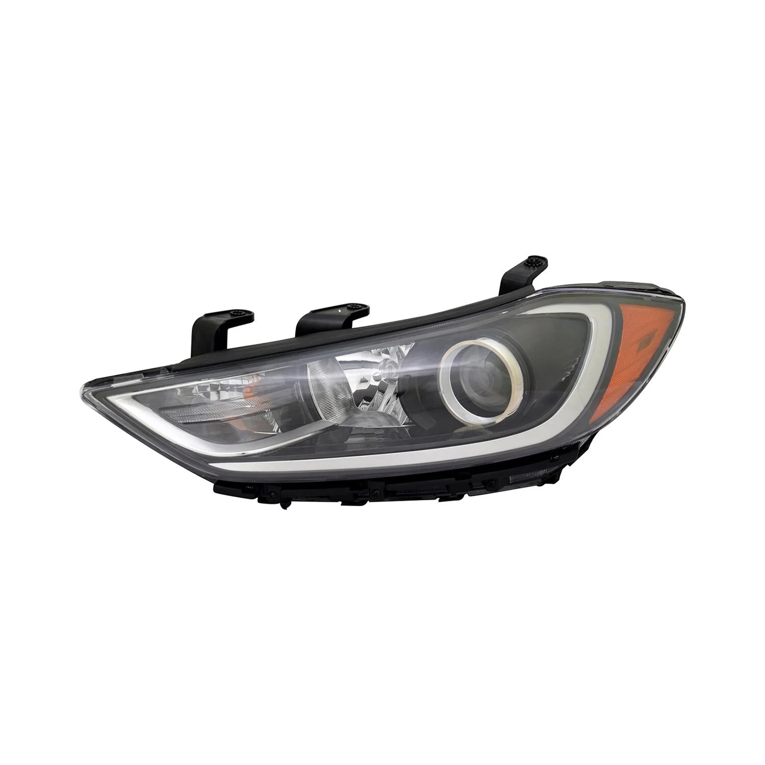 Headlight Assembly Composite Left HID w/Dynamic Bending CAPA for Hyundai Elantra 2017–2018