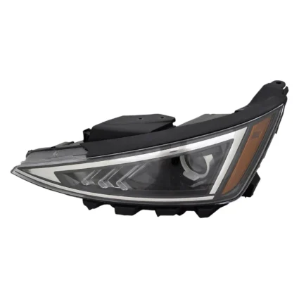 Headlight Assembly Composite Left w/o LED Daytime Running Lamps USA Built for Hyundai Elantra 2019–2020