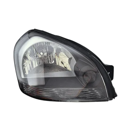 Headlight Assembly Composite Right Clear Reflector Gray Bezel for Hyundai Tucson 2005–2009