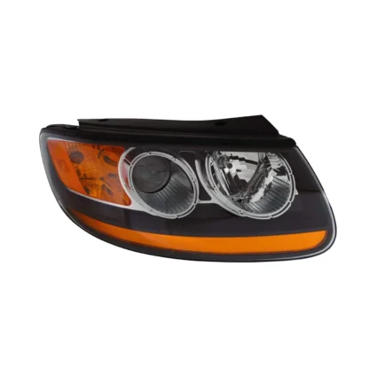 Headlight Assembly Composite Right From 7-11-07 w/Non-Replaceable Bulbs CAPA for Hyundai Santa Fe 2007–2009