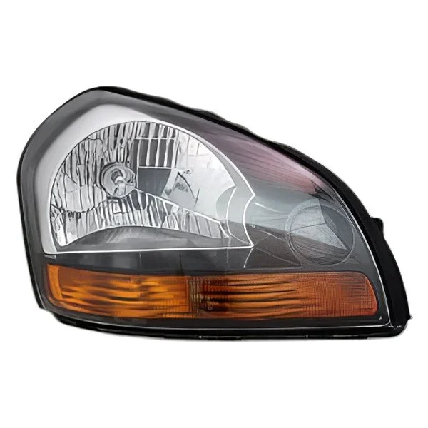 Headlight Assembly Composite Right Orange Reflector Black Bezel for Hyundai Tucson 2009