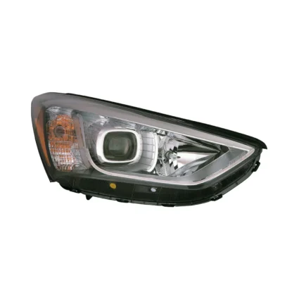 Headlight Assembly Composite Right 7 Seat Halogen CAPA for Hyundai Santa Fe Limited GLS 2013–2016