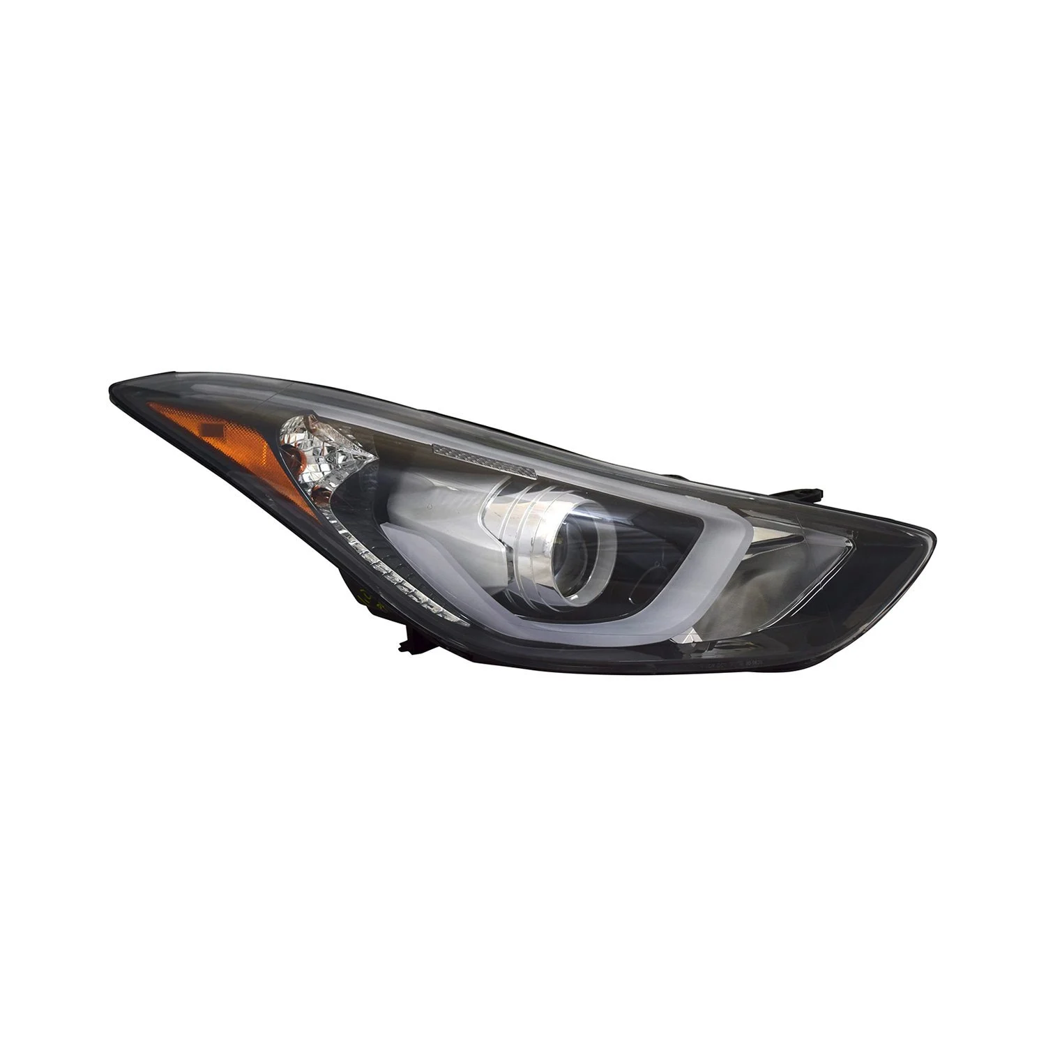 Headlight Assembly Composite Right w/LED Position Lamp USA Built for Hyundai Elantra 2014–2016