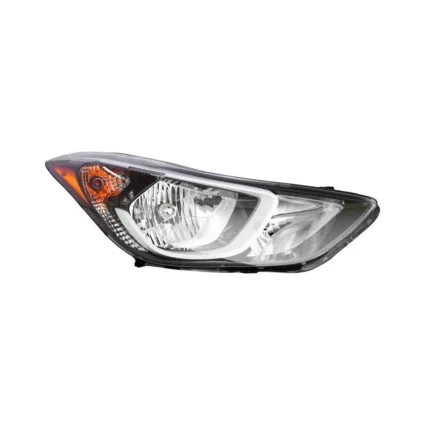 Headlight Assembly Composite Right w/o LED Position Lamp Korea Built for Hyundai Elantra 2014–2016