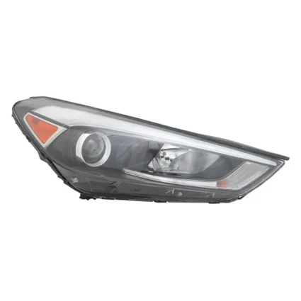 Headlight Assembly Composite Right Halogen w/LED Position Lamp CAPA for Hyundai Tucson 2016–2018