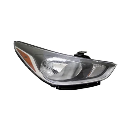 Headlight Assembly Composite Right Halogen Standard Type for Hyundai Accent Hatchback Sedan 2018–2022