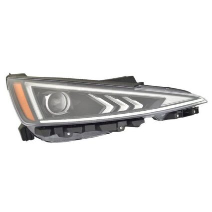 Headlight Assembly Composite Right Halogen w/LED Daytime Running Lamps for Hyundai Elantra 2019–2020