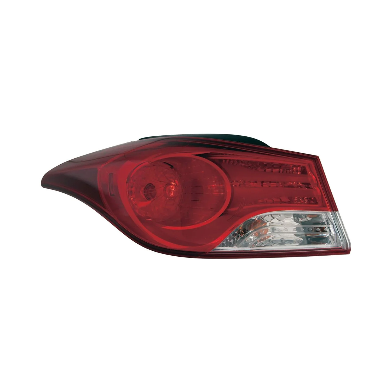 Tail Light Assembly Left Outer Halogen USA Built for Hyundai Elantra Sedan 2011–2013