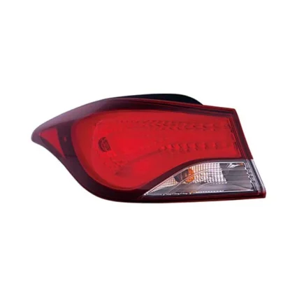 Tail Light Assembly Left Outer Halogen Korea Built CAPA for Hyundai Elantra Elantra Coupe