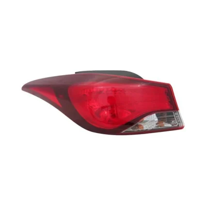 Tail Light Assembly Left Outer Bulb Type USA Built CAPA for Hyundai Elantra 2014–2016