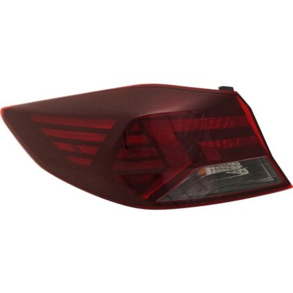 Tail Light Assembly Left Outer Bulb Type Korea Built for Hyundai Elantra 2019–2020