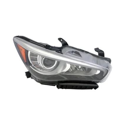 Headlight Assembly Composite Right w/o Adaptive Headlamps for INFINITI Q50 2014–2017