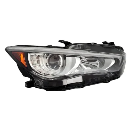 Headlight Assembly Composite Right w/o Adaptive Headlamps CAPA for INFINITI Q50 2018–2023