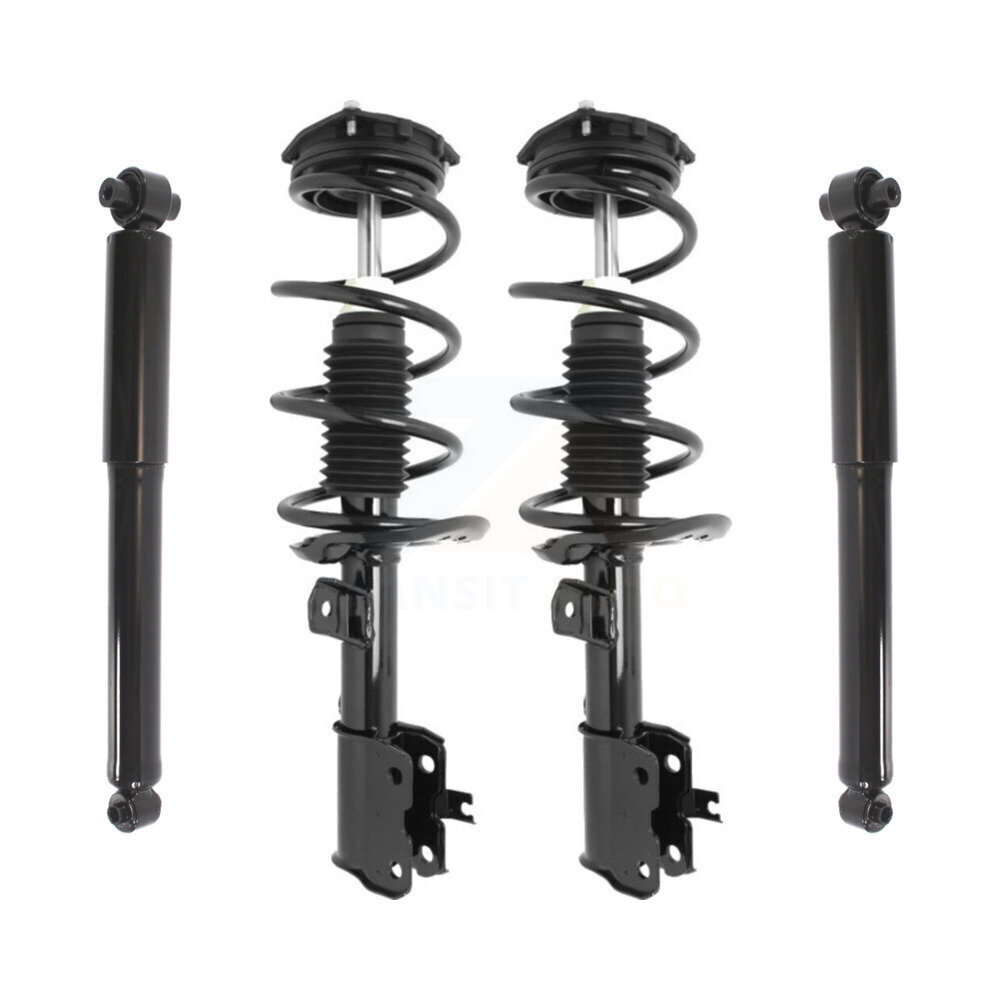 Front Rear Strut & Coil Spring Kit For Nissan Rogue Select Excludes All Wheel Drive FWD K78M-100128
