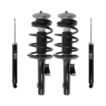 Front Rear Complete Shocks Strut & Coil Spring Mount Assemblies Kit For 2004-2010 BMW X3 K78M-100253