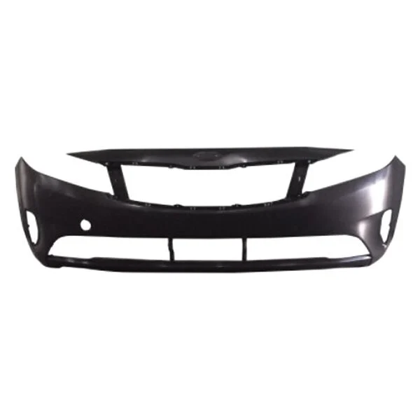 Bumper Cover Front w/o Park Assist Primed CAPA for Kia Forte Sedan 2017–2018