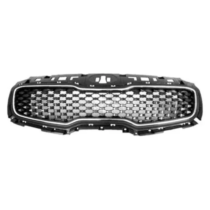 Grille Assembly Flat Black w/Chrome Frame for Kia Sportage 2017–2019