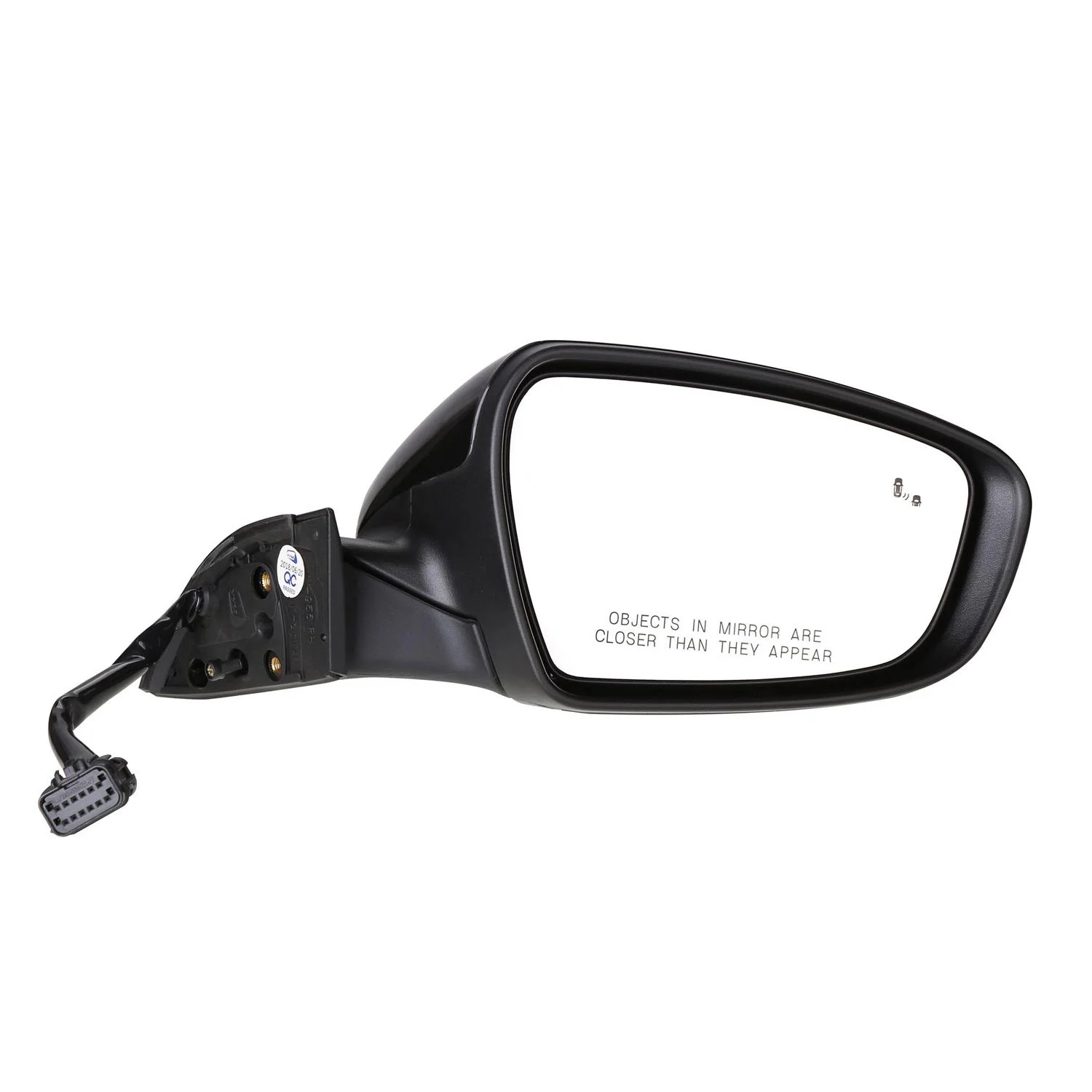 Door Mirror Assembly Right w/Blind Spot Detection w/Signal Lamp w/Puddle Lamp Power-Folding for Kia Forte Sedan 2017–2018