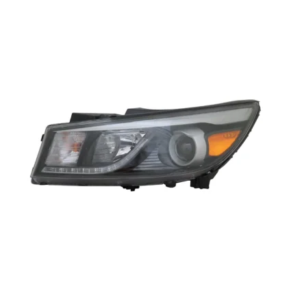 Headlight Assembly Composite Left Halogen w/Jeweled LED Driver Running Lamp for Kia Sedona SX SXL SX Limited 2015–2018