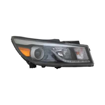Headlight Assembly Composite Right Halogen w/Jeweled LED Driver Running Lamp for Kia Sedona SX SXL SX Limited 2015–2018