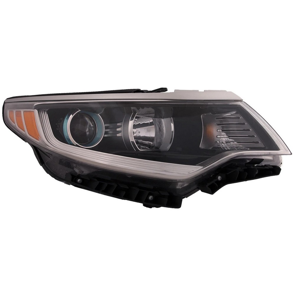 Headlight Assembly Composite Right w/o LED Daytime Running Lamps for Kia Optima Hybrid Premium Hybrid EX Hybrid LX Hybrid EX Premium Plug-In Hybrid EX Plug-In Hybrid EX Premium 2017–2020