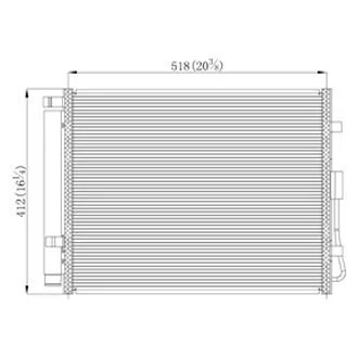 A/C Condenser for Kia Soul 2010–2011