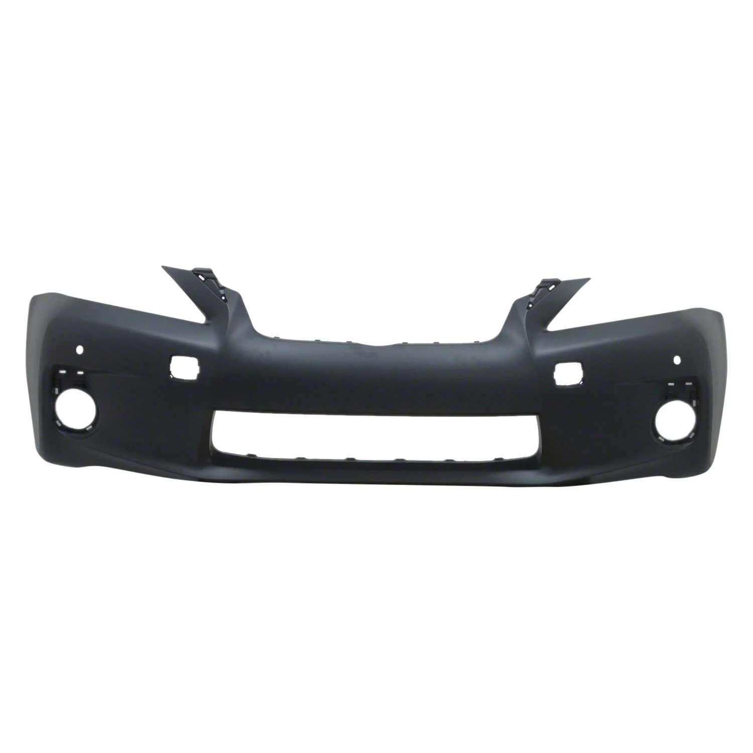 Bumper Cover Front w/o F Sport Pkg w/Parking Aid Sensors w/o Headlamp Washer Primed CAPA for Lexus CT200h 2011–2013