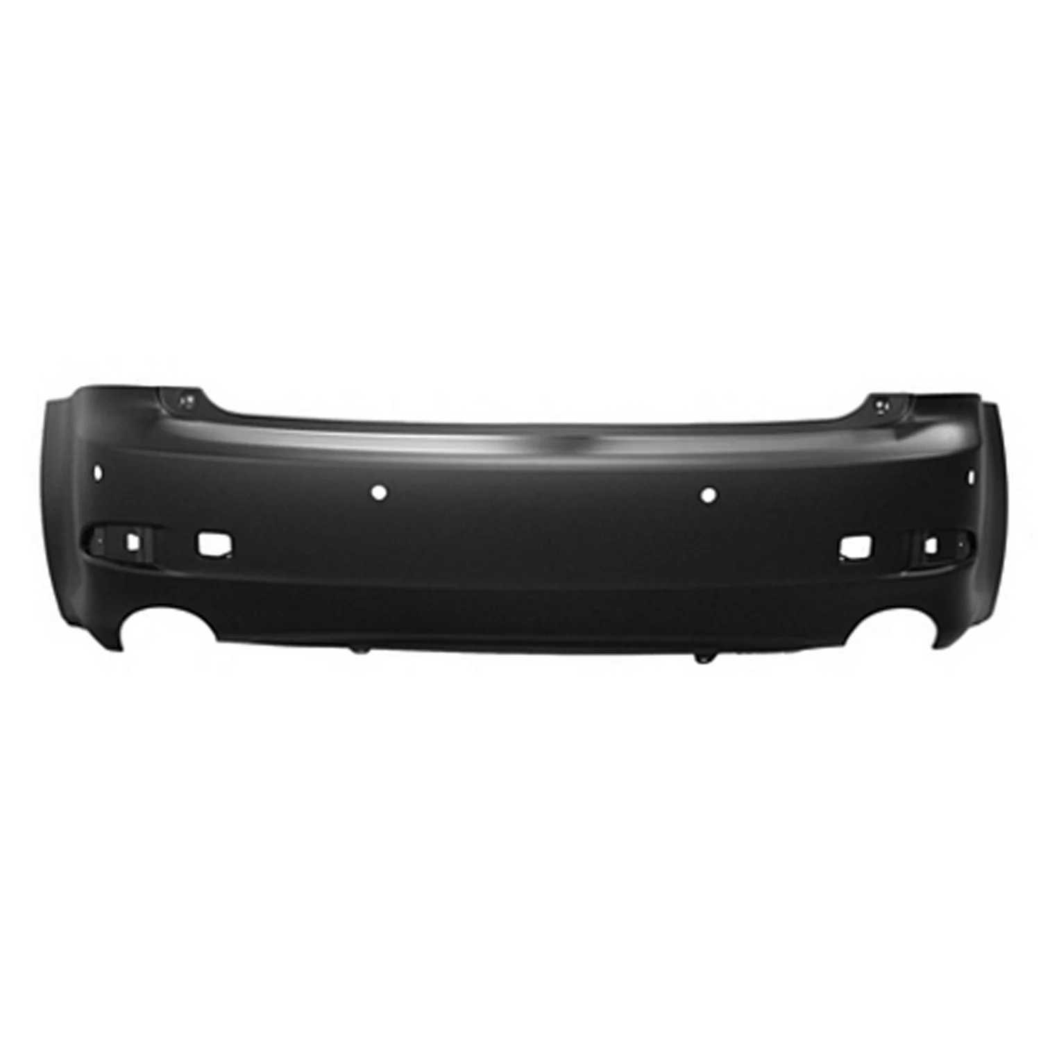 Bumper Cover Rear w/Park Distance Sensors Primed CAPA for Lexus IS250 IS350