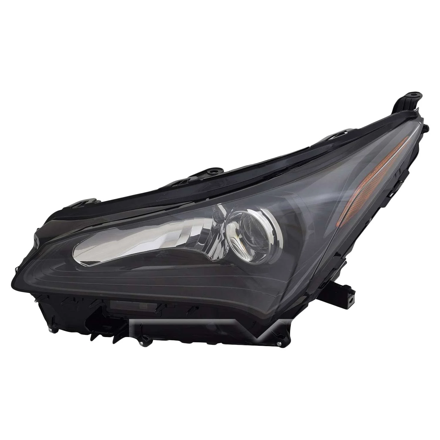 Headlight Lens Housing Left Single Beam w/o F Sport Pkg Lens/Housing Only Standard Type CAPA for Lexus NX200t NX300h