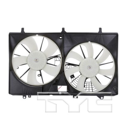 Engine Cooling Fan Assembly Motor/Blade/Shroud Dual Fan Assy w/o Module for Lexus RX450h 2010–2015