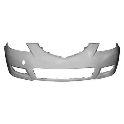 Bumper Cover Front Standard Type w/Textured Lower Lip Primed for Mazda 3 Sedan 2007–2009